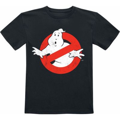 Ghostbusters T-shirt - Barn - Distressed Logo - 104 152 - för barn - svart