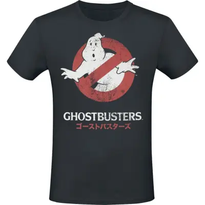 Ghostbusters T-shirt - Japanese Text Logo - S L - för Herr - grå