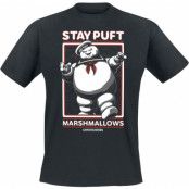 Ghostbusters T-shirt - Stay Puft Marshmallows - S XXL - för Herr - svart