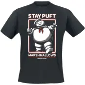 Ghostbusters T-shirt - Stay Puft Marshmallows - S XXL - för Herr - svart