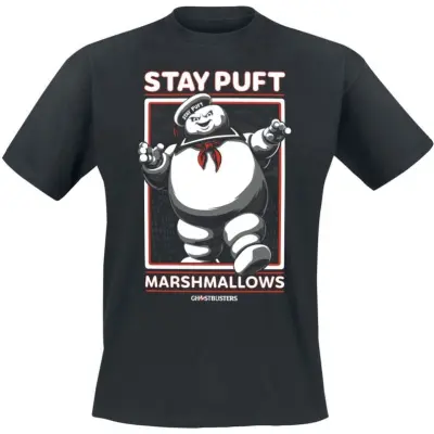 Ghostbusters T-shirt - Stay Puft Marshmallows - S L - för Herr - svart