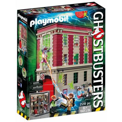 Outlet Playmobil Ghostbuster 9219 Firehouse w/Box Incomplete