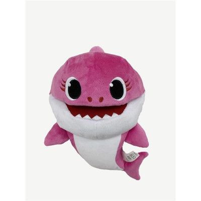 Baby Shark Handdocka med ljud Mommy Shark Rosa