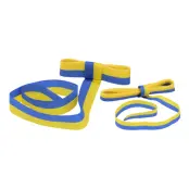 Blå/Gul Sidenband - Smal