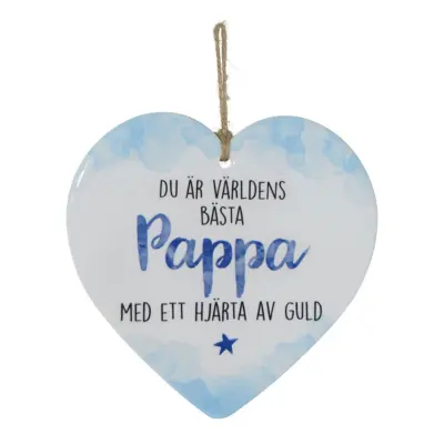 Dekorationshjärta Pappa