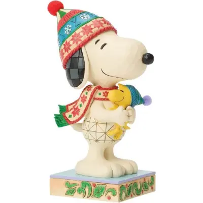 Die Peanuts Samlingsfigurer - Snobben & Woodstock - Stor kram - för None - flerfärgad