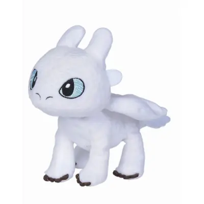 Dragons Mjukdjur 18cm Lightfury - Dragons -  Leksaksaffären