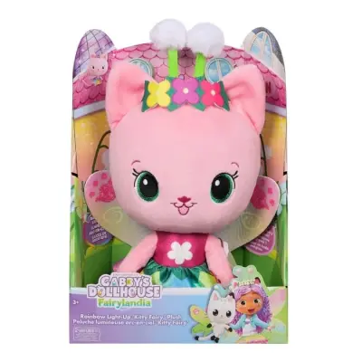 Gabby's Dollhouse Rainbow Light Up Kitty Fairy Plush - Gabbys Dollhouse -  Leksaksaffären