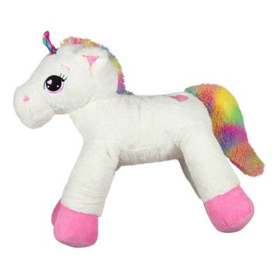 Gigantisk Enhörning Gosedjur - Vit