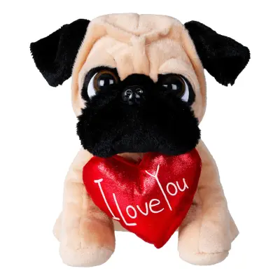 Gosedjur Mops med Hjärta
