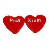 Hjärtkudde Puss/Kram - 1-pack Liten