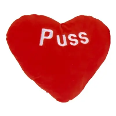 Hjärtkudde Puss/Kram - 1-pack Stor