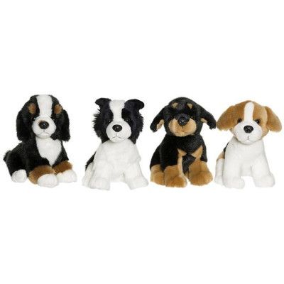 Kennelkompisar Gosedjur Hund : Model - Svart, vit, brun (bruna öron)