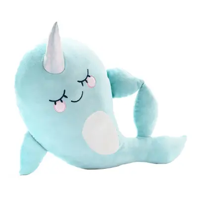 Kudde Narwhal Blå