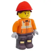 LEGO Mjukdjur Figur 23cm Byggarbetare - LEGO -  Leksaksaffären