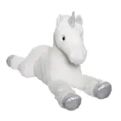 Liggande enhörning Vit 100 cm - Teddykompaniet -  Leksaksaffären
