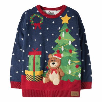 Nallebjörn Jultröja för Barn - 8-10 år (134/140)