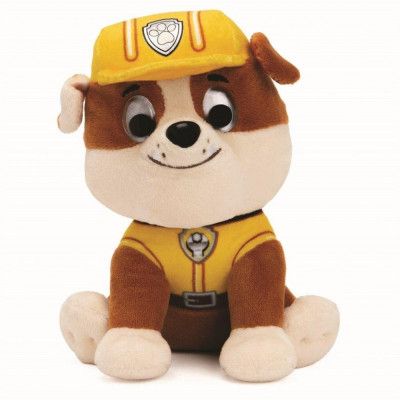 Paw Patrol Gund Mjukdjur Rubble 15cm - Paw Patrol -  Leksaksaffären
