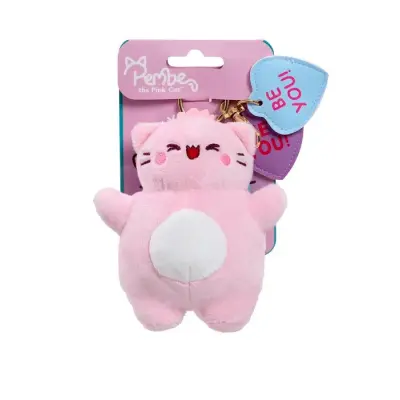 Pembe Nyckelring Plush 12cm Hey You! Be You! - Pembe -  Leksaksaffären