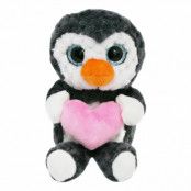 Pingvin med Rosa Hjärta Mjukisdjur