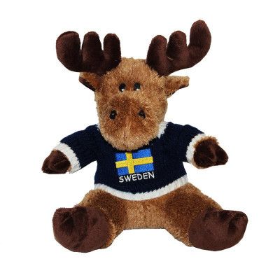 Älg med Tröja Sweden - 17 cm