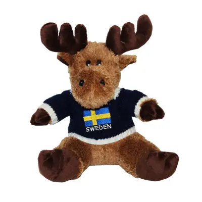 Älg med Tröja Sweden - 13 cm