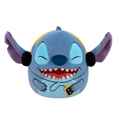 Squishmallows 20cm Disney Stitch Stitch with Headphones - Squishmallows -  Leksaksaffären