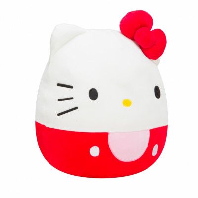 Squishmallows 30cm Hello Kitty Röd rosett - Squishmallows -  Leksaksaffären
