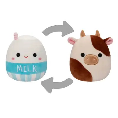 Squishmallows Flip A Mallows Ronnie the Cow/Melly the Milk Carton - Squishmallows -  Leksaksaffären