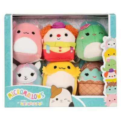 Squishmallows Micromallows 6-pack Archie&Friends - Squishmallows -  Leksaksaffären