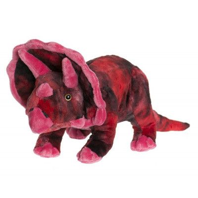 Teddy Dino Stor Röd Triceratops