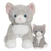 Teddykompaniet Katten Tuva med unge Mjukdjur - Teddykompaniet -  Leksaksaffären