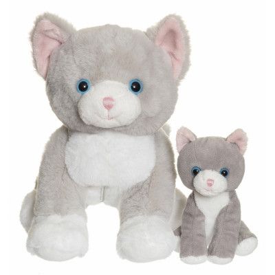 Teddykompaniet Katten Tuva med unge Mjukdjur - Teddykompaniet -  Leksaksaffären