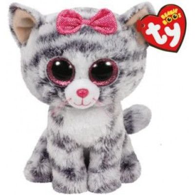 TY Beanie Boos KIKI Grå Katt reg - TY -  Leksaksaffären