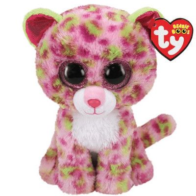 TY Beanie Boos LAINEY Leopard Rosa reg - TY -  Leksaksaffären