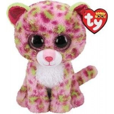 TY Beanie Boos M Lainey Leopard Rosa grönfläckig - TY -  Leksaksaffären