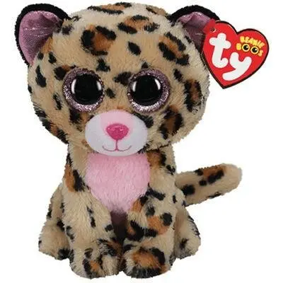 TY Beanie Boos M Livvie Leopard - TY -  Leksaksaffären