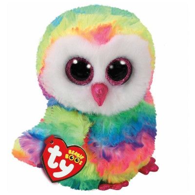 TY Beanie Boos M Owen Flerfärgad Uggla