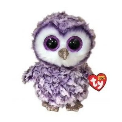 TY Beanie Boos MOONLIGHT Uggla Lila reg
