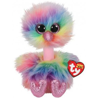 TY Beanie Boos reg ASHA Regnbågsfärgad Struts