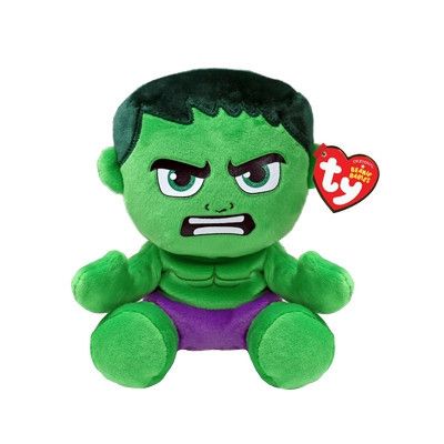 TY Marvel Beanie Babies Hulken Soft - TY -  Leksaksaffären