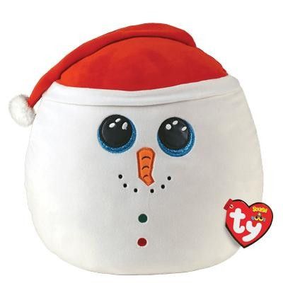 TY Squishy Beanies Flurry Snögubbe Xmas 35cm