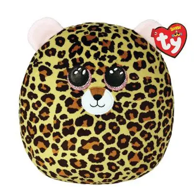 TY Squishy Beanies Livvie Leopard 25cm - TY -  Leksaksaffären