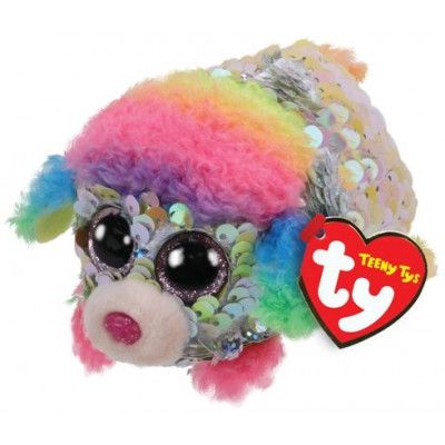 TY Teeny Tys Flippables RAINBOW Pudel