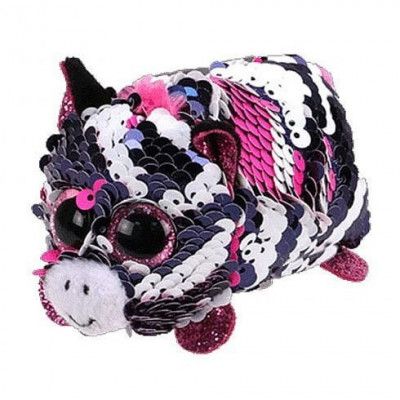 TY Teeny Tys Flippables ZOEY Zebra Rosa