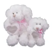 Valentine Mjukis Nalle Vit - Liten