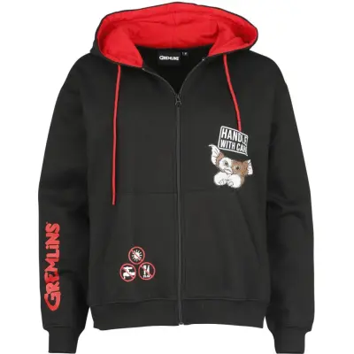 Gremlins - Anime Luvjacka - Handle With Care - S L - för Dam - svart