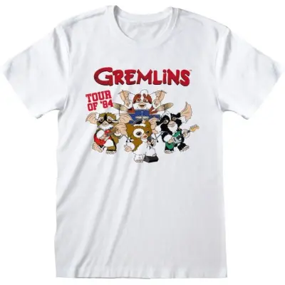 Gremlins T-shirt - Gremlins - Tour of 84 - M XL - för Herr - vit