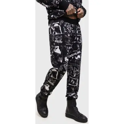 Killstar - Gothic Träningsbyxor - Gremlins - The Gremlins Are Coming Jogger - S XXL - för Herr - svart