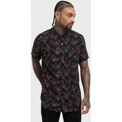 Killstar Kortärmad tröja - Gremlins - After Midnight Shirt - XS L - för Herr - svart/grå